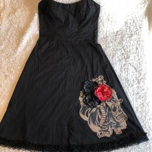 Lucky 13 Black Rockabilly Vintage style Dress